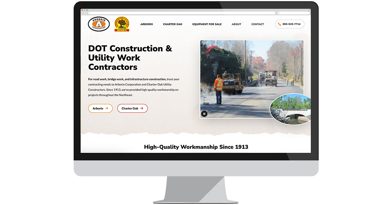 Arborio Corporation website screenshot