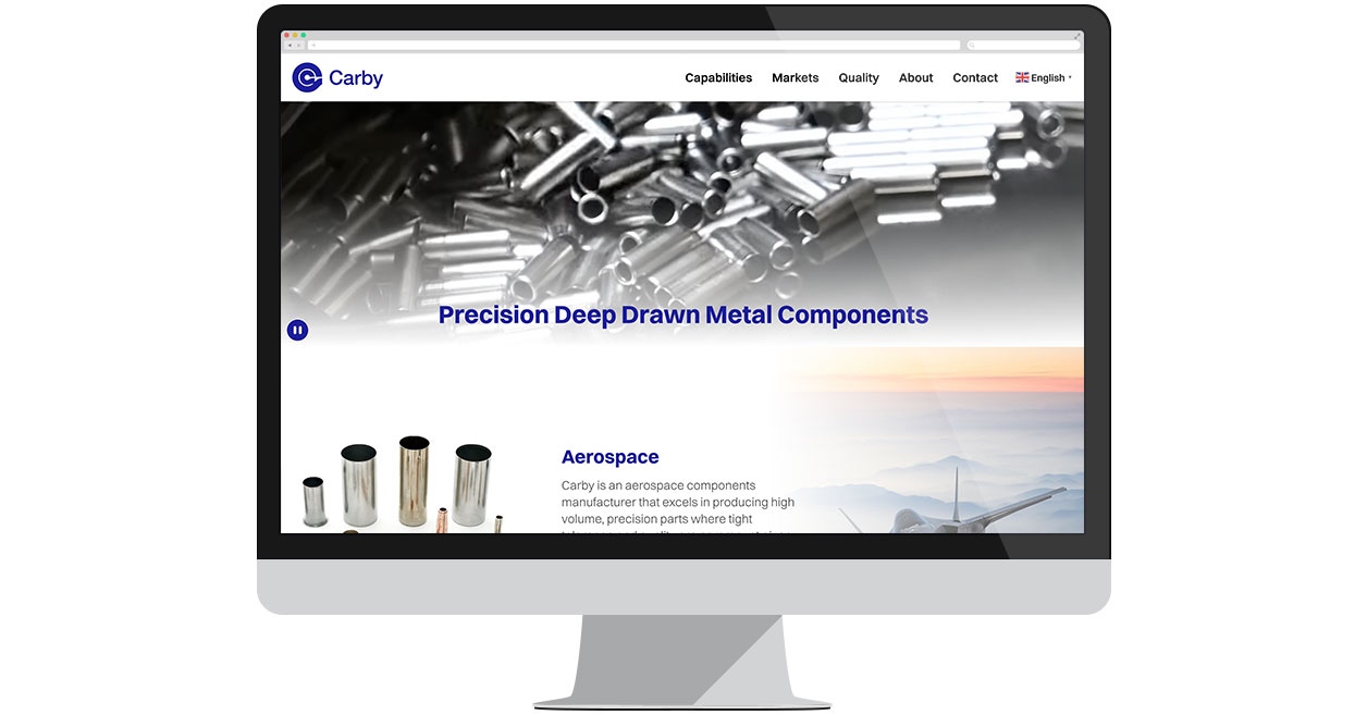 The Carby Corporation website screenshot