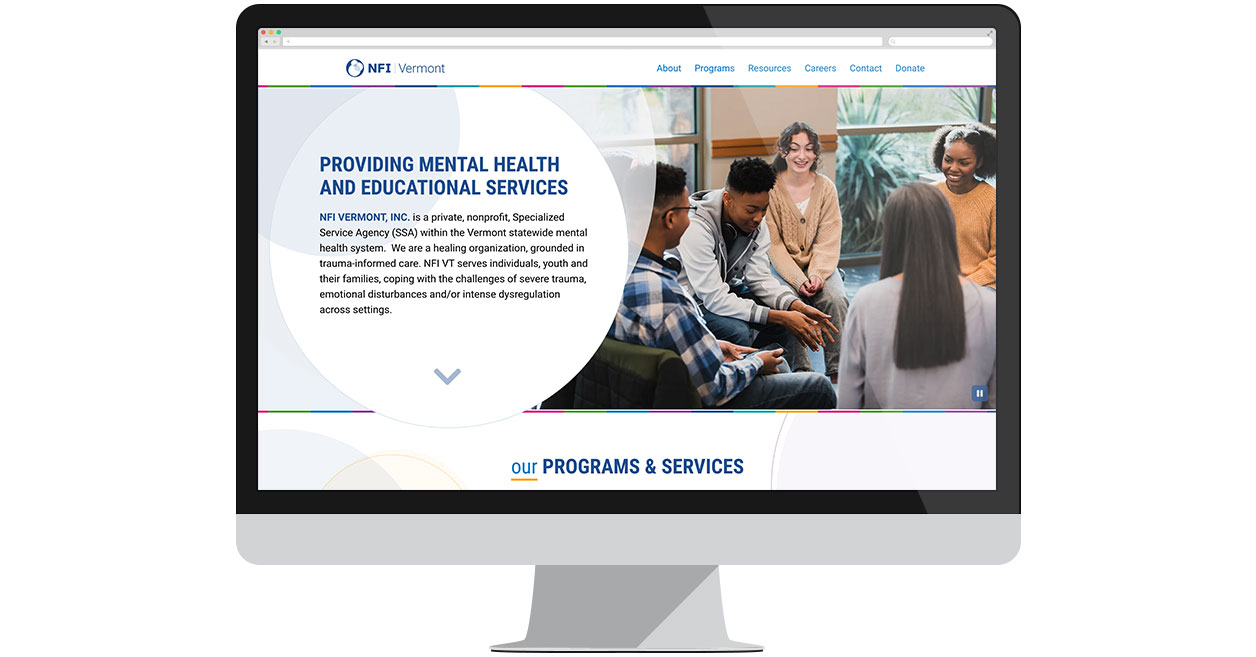 NFI Vermont website screenshot