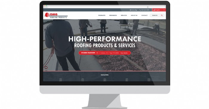 OMG Roofing Products Launches New Website